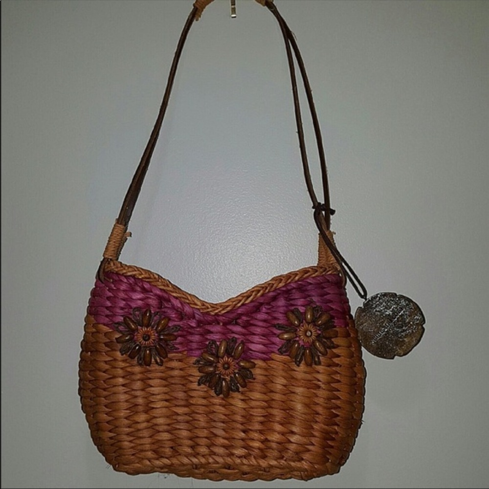 Straw/Bamboo Purse